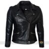 Black Bikers Jacket crafted