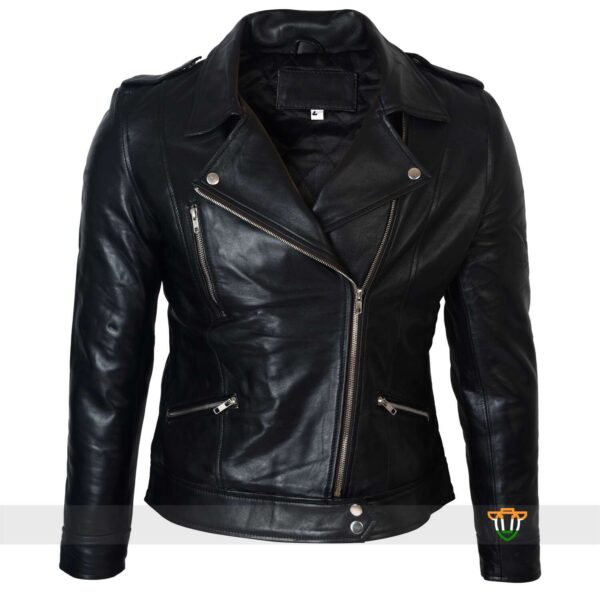 Black Bikers Jacket crafted
