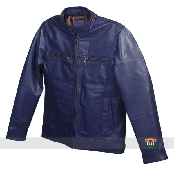 Straight on Supple Leather Jacket - Image 4