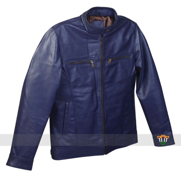 Straight on Supple Leather Jacket - Image 5