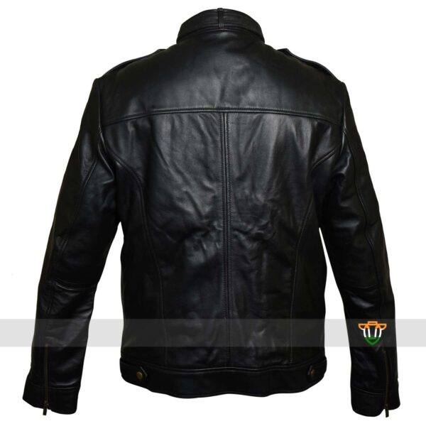 Black Bikers Jacket - Image 2