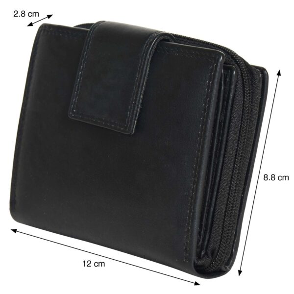 Genuine Leather Wallet with Flap
